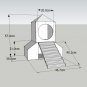 Rabbit Rocket Into Space Bunny House Hideaway Hutch Small Animal Exercise Play