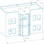 Rabbit large White House Shelter Two Tiered Hideaway Exercise Toy Playhouse Cage
