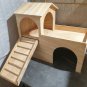 RABBIT House Castle Shelter Two Tiered Hideout Hideaway Hutch Small Animal