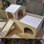 RABBIT House Castle Shelter Two Tiered Hideout Hideaway Hutch Small Animal
