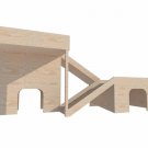 Rabbits Two Houses 2 Tier Hideout Hideaway With Ramps Exercise Home