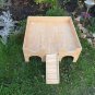 Large Guinea Pig House Shelter Hide Out Castle Two Tiered Hideaway Manor