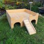 Large Guinea Pig House Shelter Hide Out Castle Two Tiered Hideaway Manor