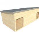 Double Hedgehog Hibernation House Wildlife Shelter Habitat Nest Box