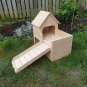Guinea Pig House Castle Rabbit Tortoise Shelter Two Tiered Small Animal Hideout