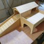 Guinea Pig House Castle Rabbit Tortoise Shelter Two Tiered Small Animal Hideout