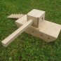 Tank Small Animal House Tunnel Play Peek A Boo 2 Tier Playhouse For Rabbit