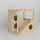 Rabbit 2 Floor With Ramp and Tower House Shelter Hideout Hideaway Hutch Small