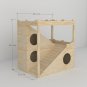 Rabbit 2 Floor With Ramp and Tower House Shelter Hideout Hideaway Hutch Small