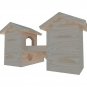 Hamster Two Houses With Balcony Castle Shelter Two Tiered Small Animal Hideout