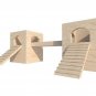 Hamster Two Towers Turrets House Castle Shelter Two Tiered Small Animal Hideout