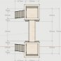 Hamster Two Towers Turrets House Castle Shelter Two Tiered Small Animal Hideout
