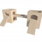 Hamster Two Towers Turrets House Castle Shelter Two Tiered Small Animal Hideout