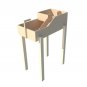 Tortoise Reptile 2tier Standing Table House With Ramp Holder Hide Shelter Run