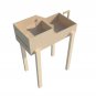 Tortoise Reptile 2tier Standing Table House With Ramp Holder Hide Shelter Run