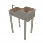 Tortoise Reptile 2tier Standing Table House With Ramp Holder Hide Shelter Run