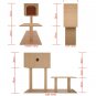 Cat hHuse Activity Stand Hideaway Playhouse Toy Furniture Accessories