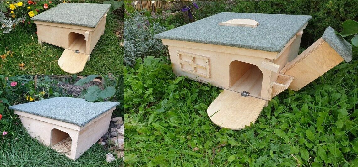 Predator Proof Hedgehog Hibernation Wildlife Shelter Habitat Nest Box House