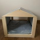 Cat Hut House Bed With Mattress Removable Cushion Stylish Cat And Small Dog