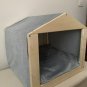 Cat Hut House Bed With Mattress Removable Cushion Stylish Cat And Small Dog