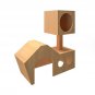 Cat Two Tiered House Hideaway Playhouse Toy Furniture Accessories
