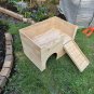 Cat Rabbit Castle Shelter Two Tiered House Hideaway Hutch Playhouse Toy Cage
