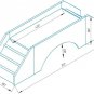 Guinea Pig Ramp Bridge House Hideout Small Animal Exercise Toy Playhouse Cage