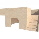 Rabbit House With Two Side Ramps Hideout Hideaway With Ramps Exercise Home
