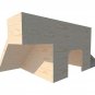 Rabbit House With Two Side Ramps Hideout Hideaway With Ramps Exercise Home