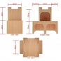 Rabbit Triple Hop Up house Hideout Hideaway Hutch Small Animal Exercise Playhous