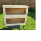 Duoble 2 tier Rabbit Hutch Guinea Pig Run Chinchilla Hedgehog Ferret Cages Home