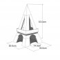 Guinea Pig Eiffel Tower House With Feeder On Top Small Animal Exercise Playhouse