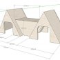 Guinea Pig Mountain House Tent Hideout Hideaway With Ramps Exercise Home