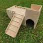 Pirate ship Boat Yacht Guinea Pig House Shelter Hide Out two tiered small animal