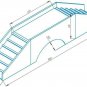 Rabbit Long Ramp Bridge House Hideout Small Animal Exercise Toy Playhouse Cage