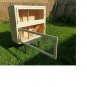 2 tier Rabbit Hutch Guinea Pig Run Chinchilla Hedgehog Ferret Cage Home