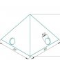 Egyptian Pyramid Hamster House Maze Room Hideouts & Tunnel