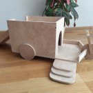 Guinea Pig Tuk Tuk Bicycle With Cabin House Shelter Hide Out Exercise Toy