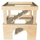 Guinea Pig Tower House 3Tier Shelter Playhouse Exercise Toy Small Animal