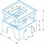 Guinea Pig Tower House 3Tier Shelter Playhouse Exercise Toy Small Animal