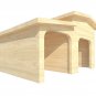 Guinea Pig House With Garage Shelter Small Animal Hideout Hideaway Play