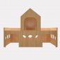 Rabbit fort castle shelter two tiered house hideaway hutch playhouse toy cage fu
