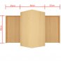 Rabbit fort castle shelter two tiered house hideaway hutch playhouse toy cage fu