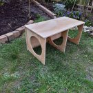 Rabbit Guinea Pig Secret Peep Shed 2-Chamber Hideout Tunnel House Small Animal