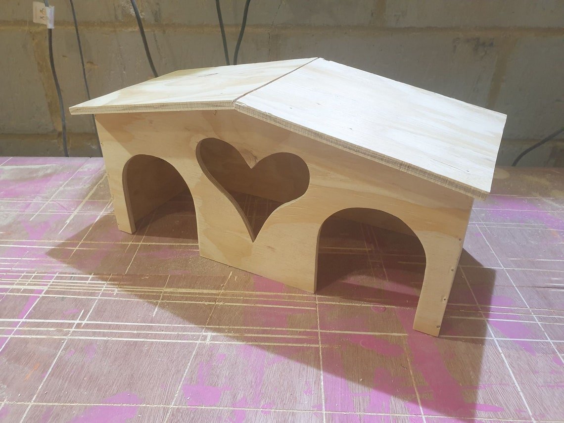 Guinea Pig House Rabbit Rat Hamster Small Animals Cage Accessories