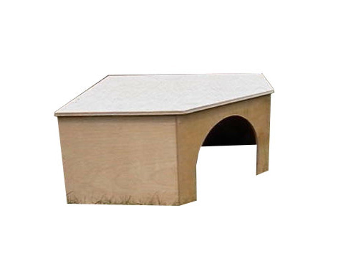Corner guinea pig play house shelter hideaway hideout home small animal exercise hutch toy furniture