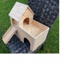 Guinea Pig House Castle Shelter two tiered Hideout Hideaway Hutch