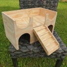 Guinea pig castle house shelter hide out 2tiered hideaway