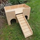 Guinea Pig TOWER House Shelter Hide Out two tiered hideaway with ramp