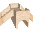 Guinea Pig Hop and slide tower house Shelter Hide Out two tiered hideaway manor exercise toy